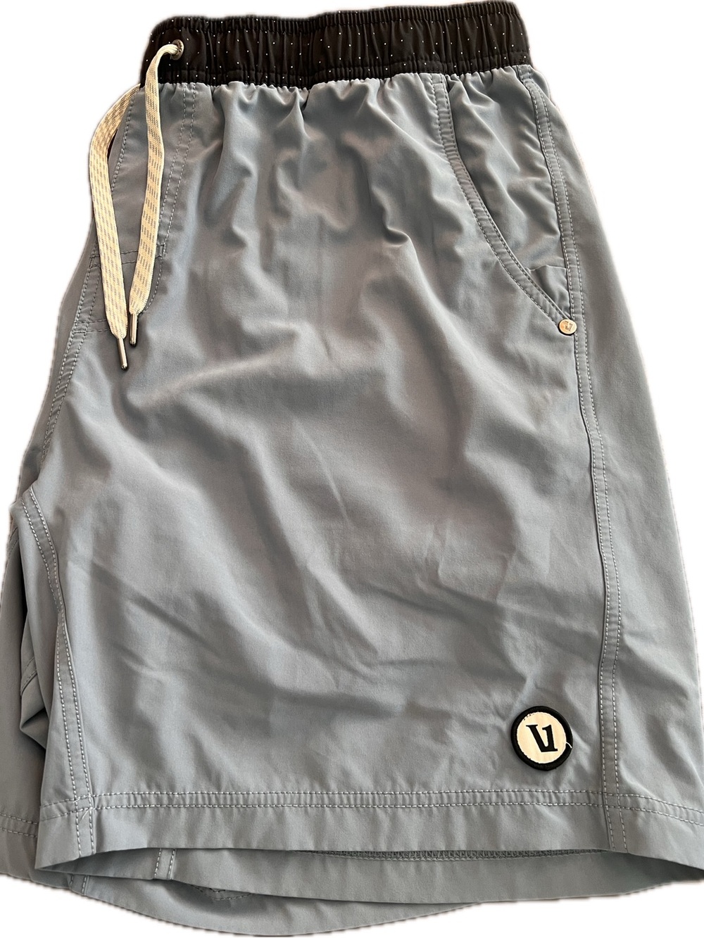 Men's Vuori Blue-Gray Drawstring Lined Shorts